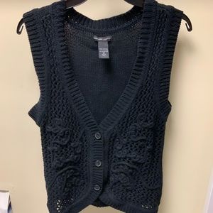 New York and Company  black vest , medium